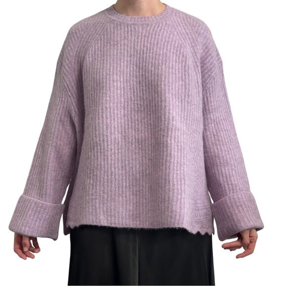 3.1 Phillip Lim Lofty Lilac Sweater size S Oversized Embroidery detail - Picture 5 of 12